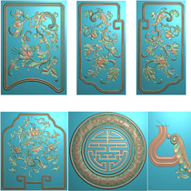 Western throne set of 5 pieces of carved drawings computer carving drawings reliefs gray images carved JDP wired original images