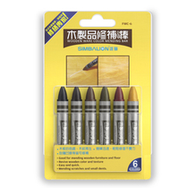 Wood product repair stick wooden furniture floor repair pen 6-color set