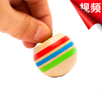 Magic top can be upside down wooden gyro childrens early education educational toys 3 pieces exported to Japan