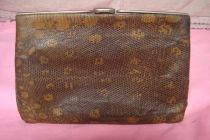 Antique Collection Old Python Bag Bag Wallet Purpose Snake Bag Nostalgia used old - fashioned objects crafts