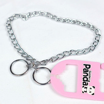 Golden Panda Dog Single row necklace Dog P chain Control chain Race dog chain