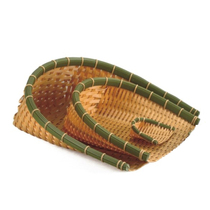 Imitation bamboo weaving fruit basket bamboo basket bamboo basket dustpan large dustpan bamboo plaque bamboo dustpan bamboo dustpan