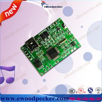 Woodpecker voice greeting card module in MP3 decoding lossless high-quality audio output greeting card scheme