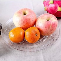 Transparent glass fruit plate disc tray Tea plate Pearl plate Snack plate Snack plate Fruit plate Melon seed peanut plate