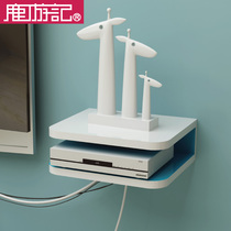 ㊣ Deer Travels small set-top box rack companion sub-bedside table CD shelf wall cabinet set-top box hanger wall hanging