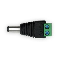 High quality solder-free dchead monitoring power head 5 5*2 1 DC male head 12V power head green dchead