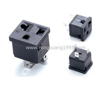 WD-601 American standard card position socket US gauge with ground wire socket two flat socket American wiring socket