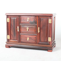 Haolin Xuan red sour branch old mahogany miniature landscape furniture red sour branch TV cabinet gift gift