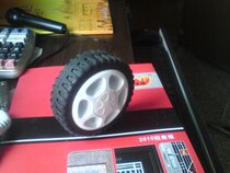 Retractable door wheel trackless Wind Fire Wheel electric door row small wheel rubber wheel