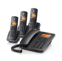 Motorola Submachine 4200 Digital Cordless Phone Hands-free Wireless Landline One Drag Three