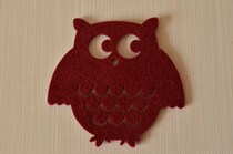 Creative non-woven felt padded tea cup mat absorbent fabric coaster non-slip insulation mat table mat