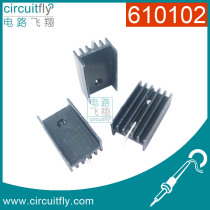 610102 Heat sink with needle heat sink Width 15 * tooth height 11*Length 20mm for TO-220 package