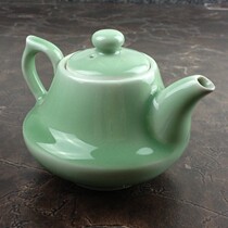 Green Porcelain Manufacturer Direct Sales Disciples Kiln Mezi Qingutian Fu Tea Tea Tea Set Imitation Ancient Tea Road Teapot Single Pot Stock Clear Cabin