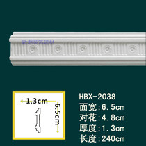 Special ceiling PU line European decorative line non-gypsum wall line carved flat line HBX-2038 branch