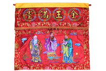 Haixin Buddha 2013 new bright color table case cloth horizontal fence Jinyu Mantang Fu Lu Shou