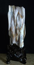 Burmese Wood fossilized Jade silicified wood ornaments: large ornaments with a height of 0 4 meters