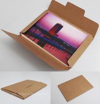 Postcard envelope card box Custom Bull Leather Postcard Box Postcard Packaging Envelope spot