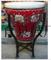 Flower pot drum 16 inch 18 inch painted drum timpani opera drum Blue and white porcelain cowhide drum vase red peony flower dragon