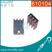 610104 radiating fin without needle radiator width 11 * teeth high 5 * Long 17mm TO-220 Packaging for use