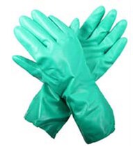 Shida nitrile flocking inside chemical protection gloves protective gloves rubber silicone gloves SF0402