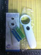 With LED light source 15 -20 times handheld magnifier diameter 37MM magnifier MG6B-2 SEND BATTERY