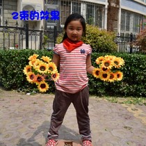 Simulation sunflower props flower bouquet Sunflower simulation flowers Sports games hand flowers Kindergarten props hand flowers