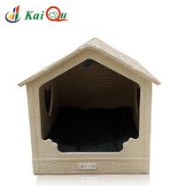 Keanectonteddy Dog Kennel House Stone Textured Cortex Pet House Heart-shaped Pitched Top Dog House Cat House Nest