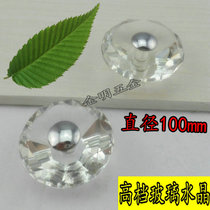 Modern glass door crystal handle bathroom sliding door handle wooden door glass sliding door handle diameter 100mm