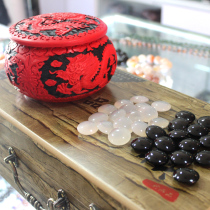 Agate Go chess piece Gobang black and white loose jade piece patch children go chess board set