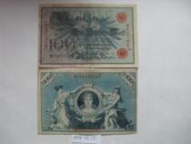 Germanys 100 mark on 1908 (red number)