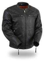First Manufacturing mens leather clothing leather jacket F445W US straight mail