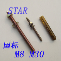 National standard Shanghai chemical anchor bolt screw bolt M8 M12 M14 M16 M18 M20-M30 agent