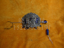 Antique Miscellaneous Tibetan silver gemstone inlaid hairpin ornaments