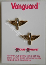 American Air Force pilot collar propeller - collar flying gold - wing dress collar