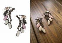 (Autumn Home) official website Tongan Exaggerated Gem without earbuds ear clip European and American foreign trade Original single Ornament New