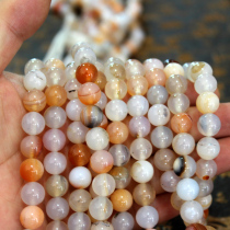 Fuxin natural agate color scattered beads bracelet rosary handstring loose beads DIY accessories large accessories