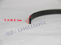 10x2mm EPDM foam rubber strip flat self-adhesive tape sealing strip electromechanical box cabinet I-type sealing strip