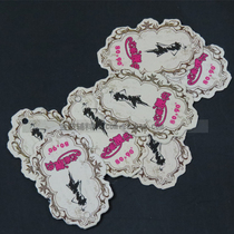 Womens clothing slug spot thickening aligned tag custom clothing logo custom clothes washing and tagging