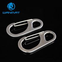 Wanmatang multi-function 8-character buckle composite elastic stainless steel buckle adhesive hook accessories key ring quick hook single