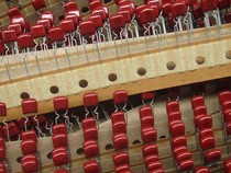 Imported Panasonic CBB metallized film capacitor 0 12uf63v 124j63v p = 5mm