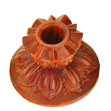 (Round tomorrow) red sandalwood hand-operated warp wheel special exquisite lotus base large