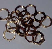 3 8-32 inch hexagon copper nut thick 2 4mm opposite side 11mm (48 yuan 100)