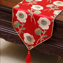 Yibixu Chinese high-end luxury pastoral plum blossom table flag table mat bed flag coffee table flag table mat