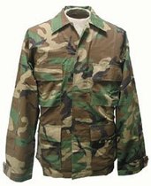 United States Direct mail Mejuns original brand new BDU from Lin Camo as a training jacket with thick twill