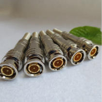 Surveillance video head BNC connector 75-5 gold-plated solder-free Q9 head camera equipment Q9 screw