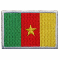 Cameroon flag armband cloth stickers embroidery label stickers Velcro custom embroidery