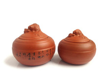 Purple sand black pottery Hotel catering Home One person blind single soup pot Soup pot Goldfish cup