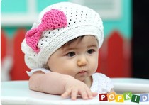 Korean childrens hat bow little lady beret special clearance