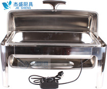 Upscale thickening type buffet oven fit temperature-controlled electric hot plate Buffy stove breakfast stove full-flip dining stove