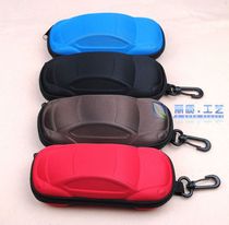  Special price wholesale fashion colorful high-end childrens glasses case with hook cute car shape glasses case
